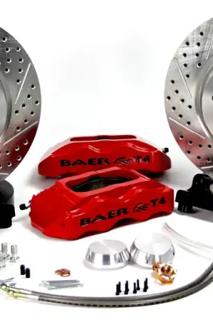 Baer Brakes 4261275B Baer Brakes 13" Track4 Front Brake Kit, Black, SDZ, Std. Studs Authentic