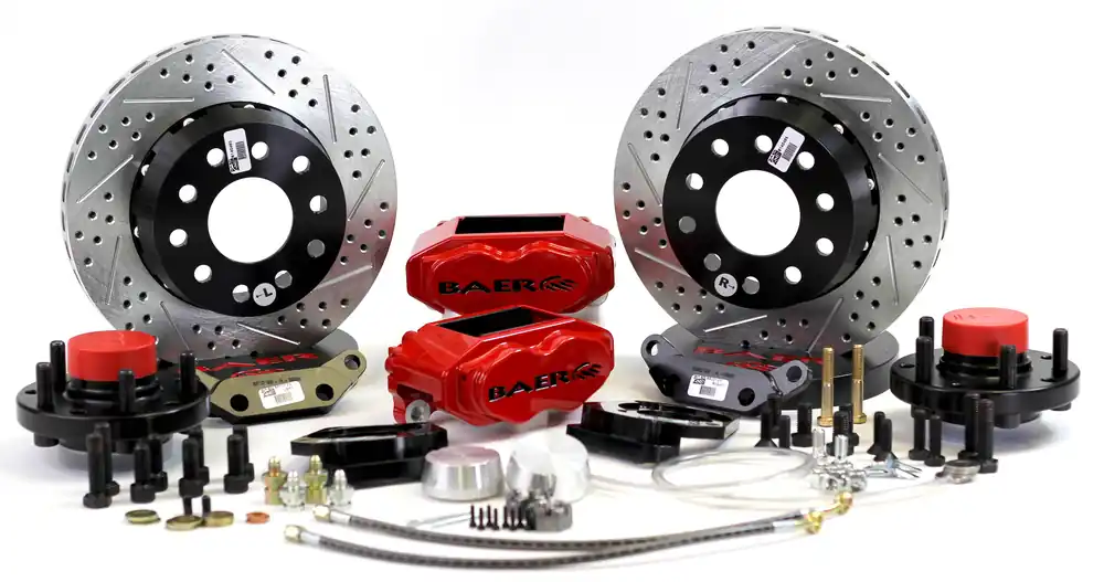 Baer Brakes 4261349FR-1X Baer Brakes 11" SS4+ Front Brake Kit, Fire Red, Slot, Std. Studs Shop Now