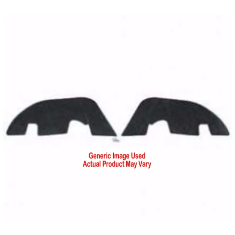 Splash Shield for 1968-1972 Pontiac GTO Masticated Rubber Unpainted Inner 2 pcs Top Rated