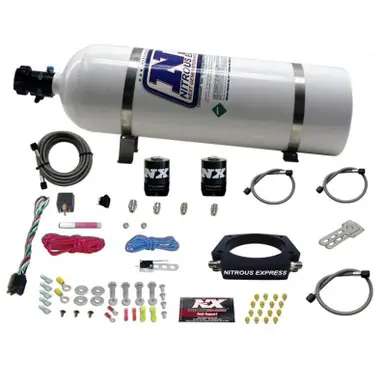 Bulk Order Nitrous Express GM LS 102mm Nitrous Plate Kit (50-400HP) w/15lb Bottle - 20933-15