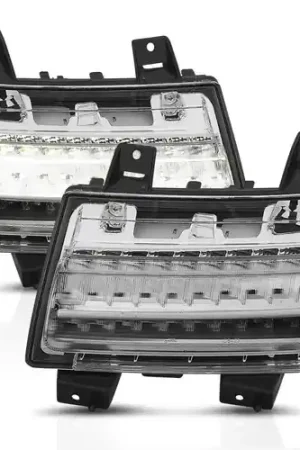 ANZO 2018-2025 Jeep Wrangler JL Halogen Chrome Clear w/ Sequential Signal - 511083 Special Discount