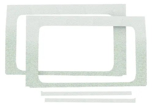 Get Yours DEI 2018-2025 Jeep Wrangler JL 4-Door Rear Side Window Trim Kit 4-pc - White - 50175