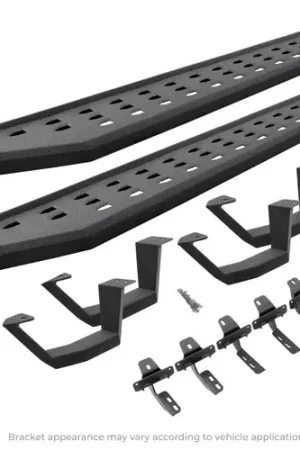 Go Rhino 2022-2024 Toyota Tundra CrwMx Kit w/RB20 Running Board + Brkts + 4 RB20 Drop Steps - Bedlnr Coat Holiday Sale