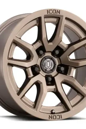 Fast Shipping ICON Vector 5 17x8.5 5x5 -6mm Offset 4.5in BS 71.5mm Bore Bronze Wheel - 2617857345BR