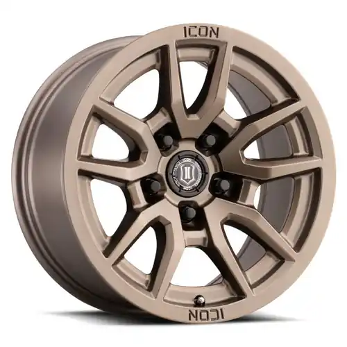 Fast Shipping ICON Vector 5 17x8.5 5x5 -6mm Offset 4.5in BS 71.5mm Bore Bronze Wheel - 2617857345BR