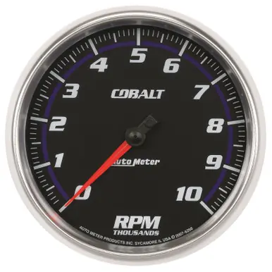 Premium Autometer Cobalt 5in 10,000RPM In-Dash Tachometer - 6298