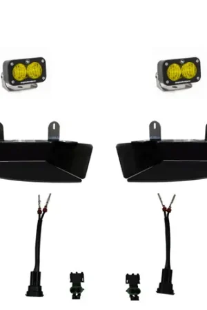 Baja Designs 2019+ Ram 2500/3500 S2 Wide Cornering Fog kit - Amber - 448043 Today Only