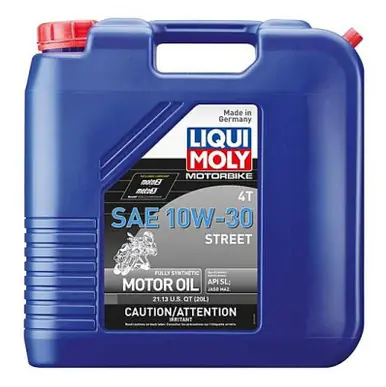 Factory Price LIQUI MOLY 20L Motorbike 4T SAE 10W30 Street - 20417
