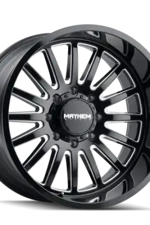 Mayhem 8114 Utopia 20x10 / 5x150 BP / -19mm Offset / 110mm Hub Black w/ Milled Spokes Wheel Fast Shipping