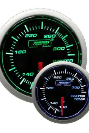 Top Rated Prosport 52mm Green/White Water Temperature Gauge