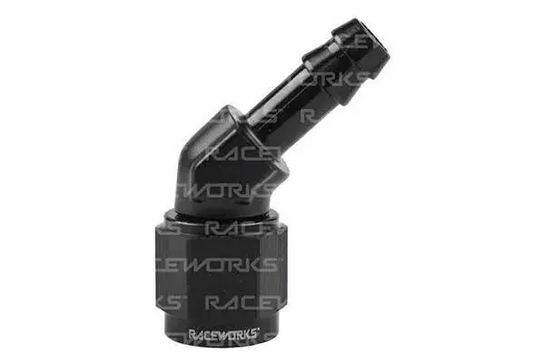 Next Day Delivery Raceworks Female AN-6 to 5/16'' Barb 45 Deg