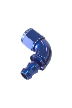 Aeroflow 510 Series Full Flow Tight Radius Push Lok 90 Deg Hose End -6AN - Blk While Supplies Last