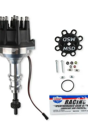 Order Now MSD Distributor Ford 289-302, Pro Billet, Small Black Cap, Steel Gear