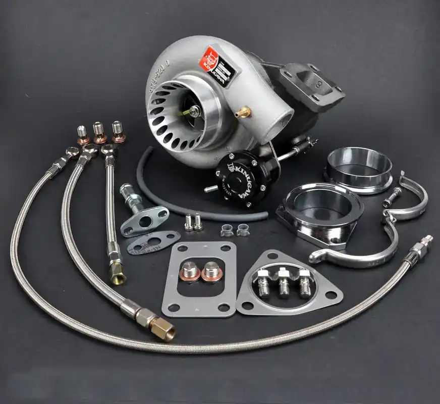 Kinugawa TD006SL2-18G-8cm Turbo w/3in Anti Surge Cover/V-Band Turbine Housing (Patrol Y60, Y61 4.2L TD42) One Day Deal