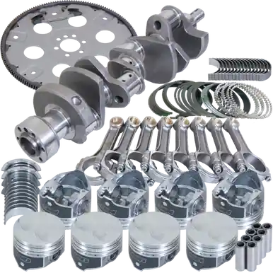Eagle Chevy 305 1Pc 3.480in Crank 5.700in I-Beam Rods 3.776in Pistons 168 Tooth FP Balanced Assembly - B13101L04068 Don’t Miss Out