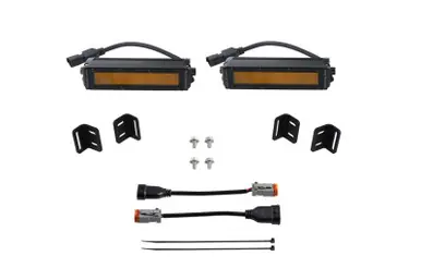Diode Dynamics 2022 Toyota Tundra SS6 LED Fog Light Kit - Amber Wide - DD7419 Flash Sale