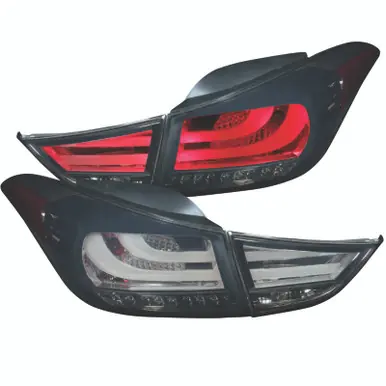 Best Seller ANZO 2011-2013 Hyundai Elantra LED Taillights Smoke 4pc - 321297