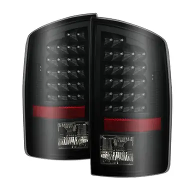 Xtune Dodge Ram 07-08 1500 / Ram 07-09 2500/3500 LED Tail Lights Black Smoke ALT-JH-DR07-LED-BKSM - 9026539 Original