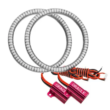 Free Delivery Oracle Dodge Challenger 08-14 LED Waterproof Fog Halo Kit - Amber - 1253-005