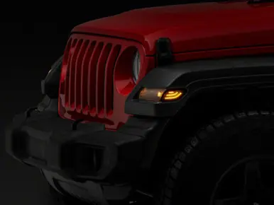 Budget Raxiom 18-23 Jeep Wrangler JL Axial Series LED Side Marker Lights- Smoked - J170484