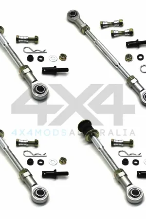 Deal Performance Suspension Racing Sway Bar Link Full Kit - 6in Lift + Super Long Travel (Patrol GU)