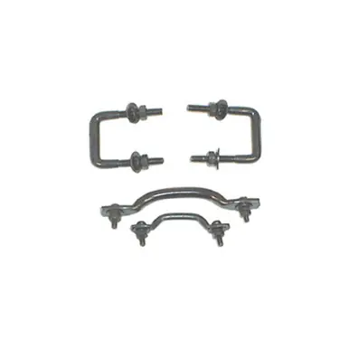 Rugged Ridge Windshield Tie Down Kit Black 55-95 Jeep CJ / Jeep Wrangler - 11211.01 Flash Sale