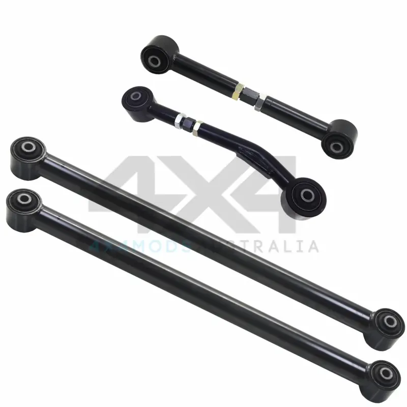 Don’t Miss Out Performance Suspension Racing Trailing Arm Kit - 678mm - Adjustable Upper, Bent for long range tank + Fixed Standard Length Lower (Patrol GQ-GU)