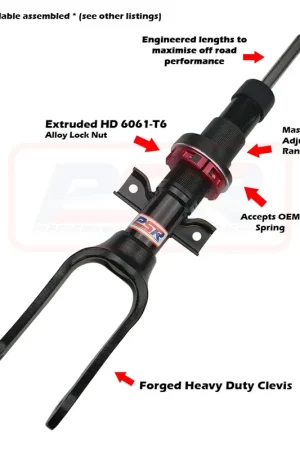 Performance Suspension Racing TTG Front 2" Adjustable Shock Absorber (Amarok) Seasonal Sale