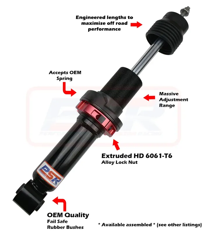 Performance Suspension Racing TTG Front 2-3" Adjustable Shock Absorber (Triton ML - MR) Limited Offer