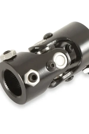 Direct From Manufacturer Holley U-joint - Steel - Black Zinc 1"-48 Spline to 1"-DD