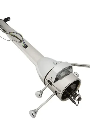 Proflow Universal Steering Column Automatic Collapsible Column 5 Position Tilt 30" Long Stainless Tube Chrome Honey Pot Kit Shop Now