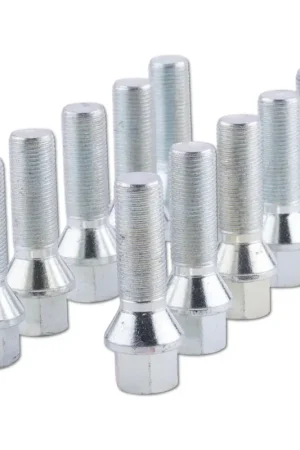 Bargain ST Suspension Wheel Bolt M14x1,25x38mm Taper 60° - Silver 10 pcs.