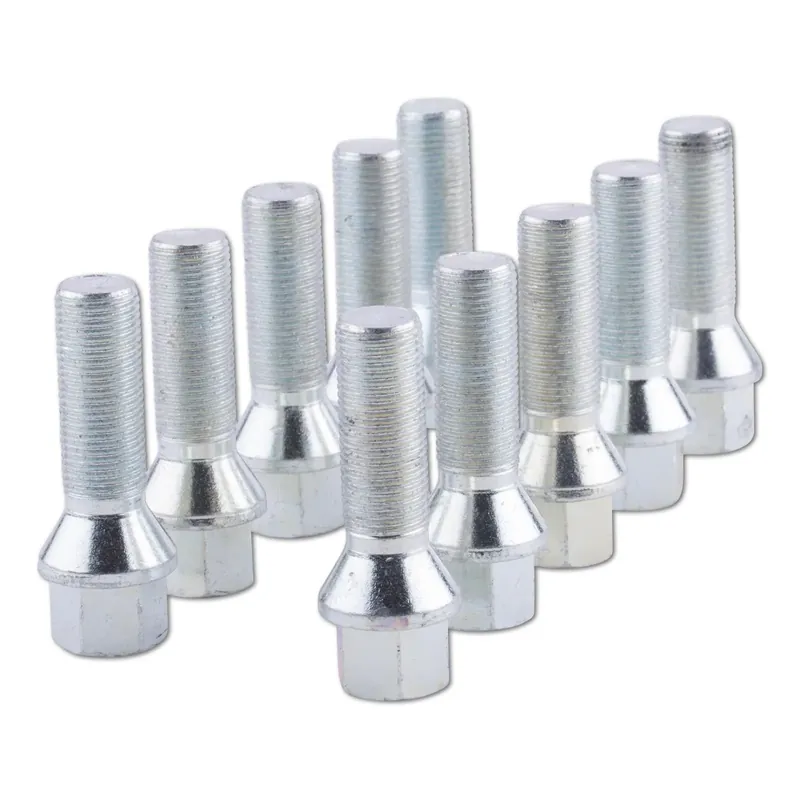 Bargain ST Suspension Wheel Bolt M14x1,25x38mm Taper 60° - Silver 10 pcs.
