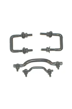 New Release Rugged Ridge Windshield Tie Down Kit Black 55-95 Jeep CJ / Jeep Wrangler