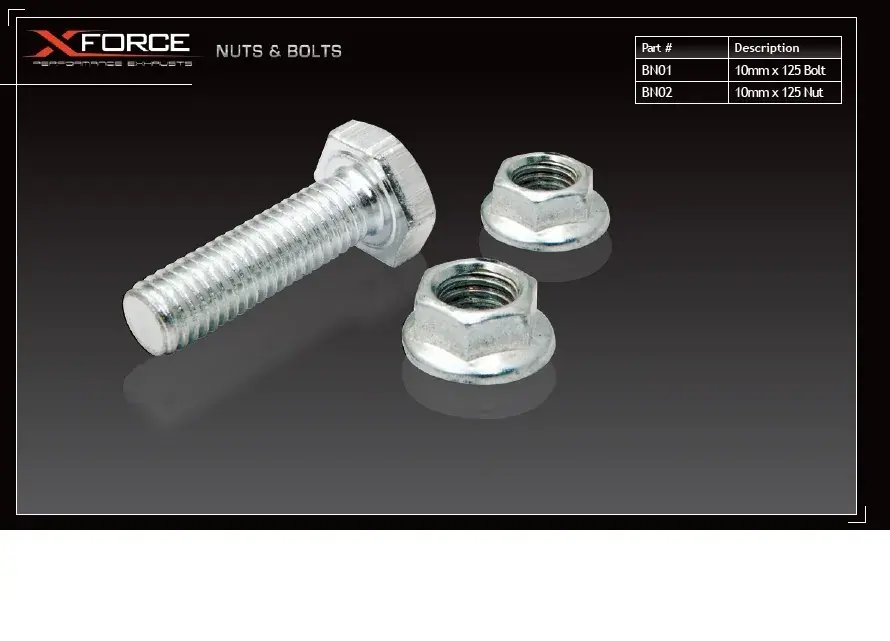 XForce Nut - 10mm x 1.25 - thread Best Choice