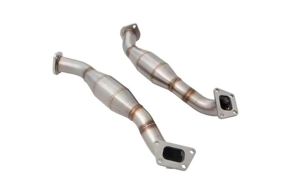 XForce Twin 2.25in Stainless Steel Metallic Cats - Matt Finish (Commodore 06-17) Factory Price