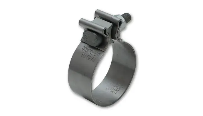 Authentic Vibrant Performance SS Accuseal Exhaust Seal Clamp for 2in OD Tubing - 1in wide band