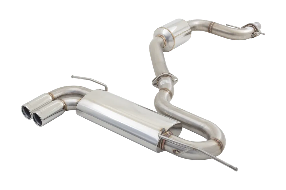 XForce 3in Cat-Back Exhaust w/Twin 3in Tips - Stainless Steel (Golf GTI Mk5 05-09) Professional Grade