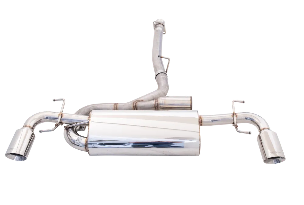 Original XForce 3in Cat-Back Exhaust - Twin 4in Tips - 409 Stainless Steel (RX-8 03-08)