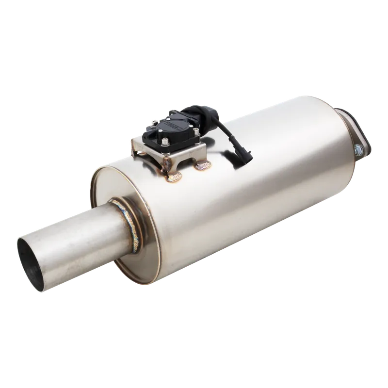 Grab Now XForce Varex Universal Round Muffler - 2.5in Inlet/2.5in Outlet