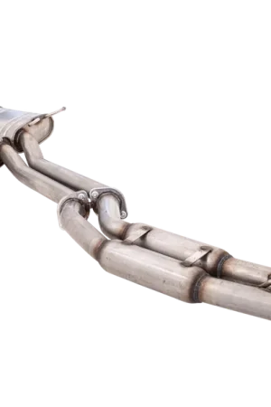 Viral XForce Dual 3in Cat Back w/Twin Hot-Dog Rear Section - 409 Stainless Steel (Commodore 97-07)