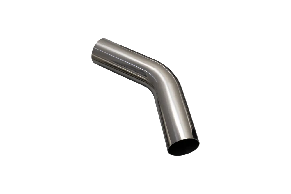 XForce 45 degree 2.5in Stainless Steel Mandrel Bend 1.5D 6in Leg - Polished Exclusive Offer