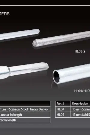 Grab Now XForce 12mm Rod & 15mm Hanger Sleeve - Stainless Steel