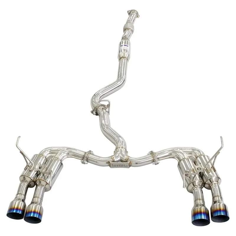 Invidia R400S Cat Back Exhaust with Ti Straight Cut Tips (WRX/STI 11-21) Next Day Delivery