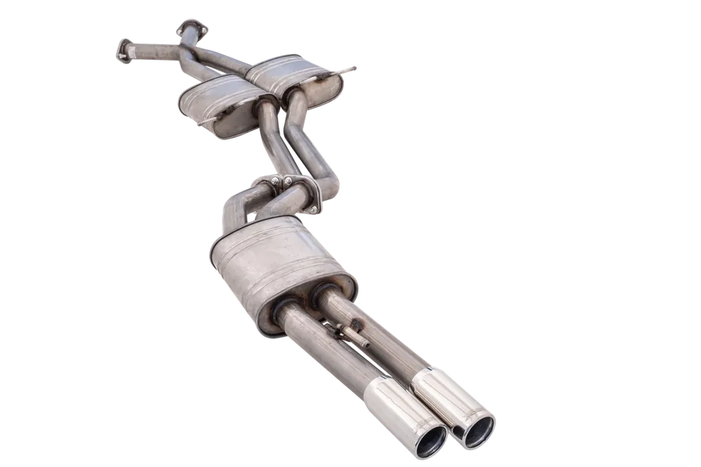 Luxury XForce Twin 2.5in Cat-Back Exhaust - Non-Polished Stainless (Commodore 97-06)