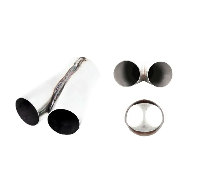 Special Discount XForce Merge Pipe from Twin 2.5in to Single 3in - Stainless Steel