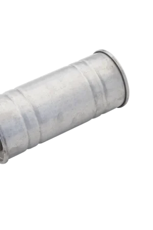 New Release XForce 3in Inlet 5in Round Straight-Through Resonator Raw 409 Stainless Steel