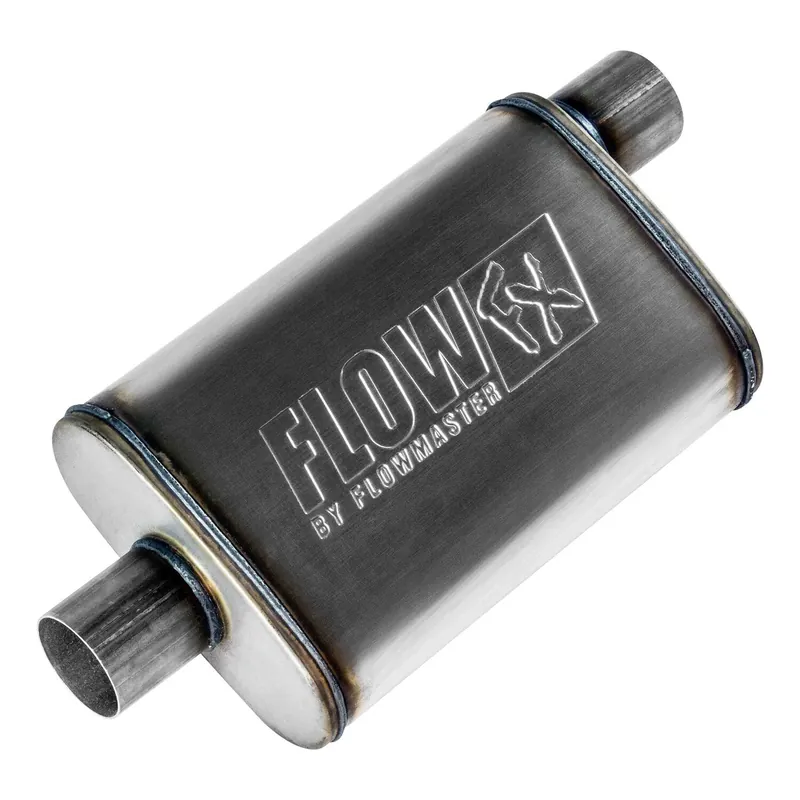 Flowmaster Flow FX Muffler Flow FX Muffler - 2.50 Offset In/ 2.50 Center Out - Moderate Sound - Stainless Steel Wholesale