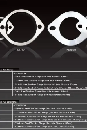 Bargain XForce 2.25in Two-Bolt Flange - Bolt Hole Distance 87mm - Mild Steel