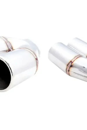 Wholesale XForce Universal Tips - 2.5in Inlet/Twin 3in Straight-Cut Round Resonated Tip